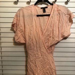 FOREVER 21 peach wrap dress